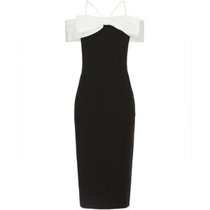 Rebecca Vallance | ‘Hepburn’ Black & White Midi Dress | Size Medium